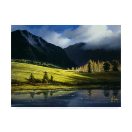 Anthony Casay 'Mountain Scene 5' Canvas Art,35x47